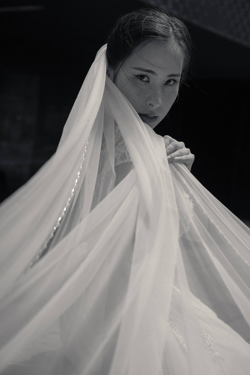 Crystal&Pearl Edge Cathedral Veil