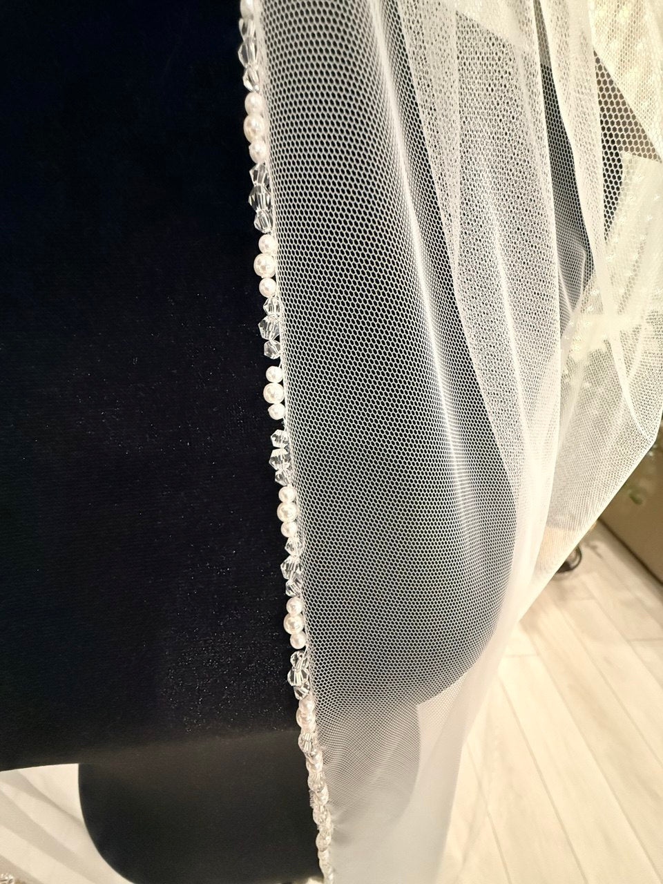 Crystal&Pearl Edge Cathedral Veil