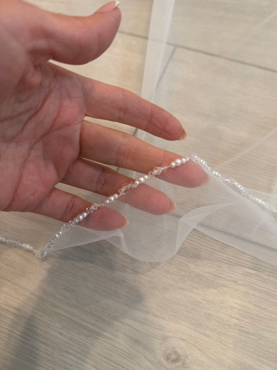 Crystal&Pearl Edge Cathedral Veil